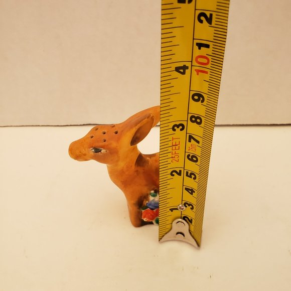 Vintage Donkey or Deer Floral Salt & Pepper Shaker Set - Picture 7 of 7